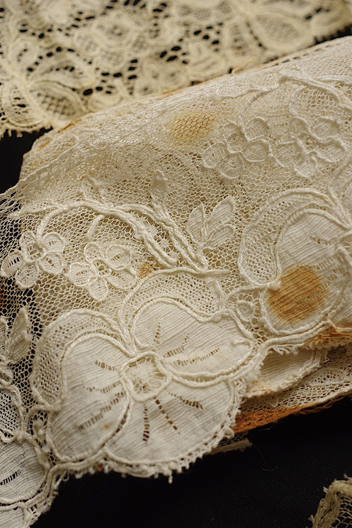 アンティークレース dentelle ancienne 素材用lots6 .FR a l'epoque