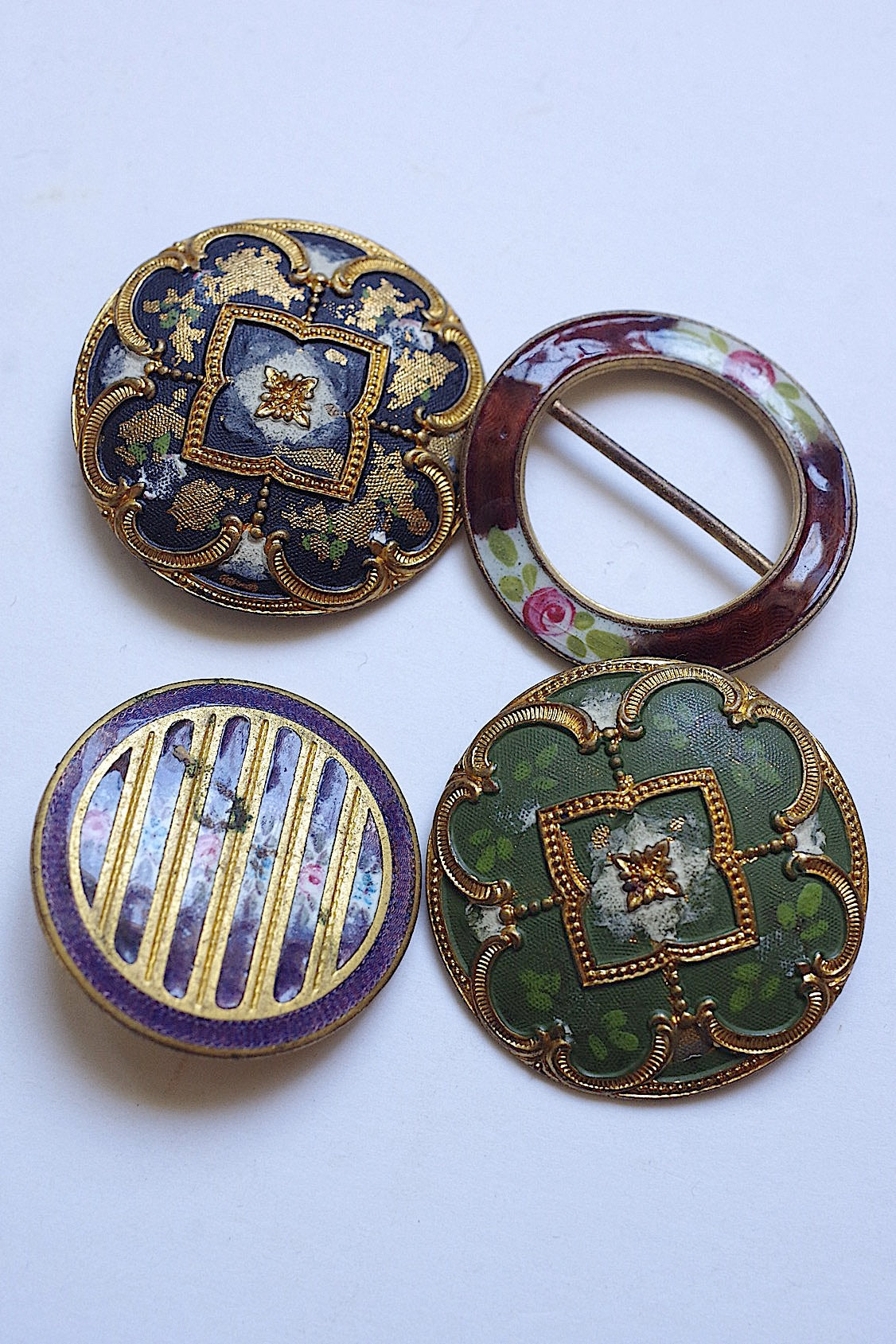 アンティークボタン boutons antique lots7 .FR a l'epoque