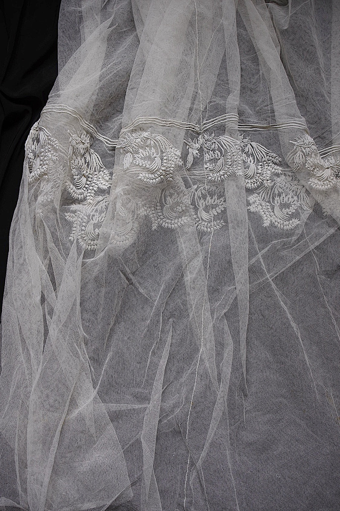 アンティークレース dentelle ancienne-antique lace チュールレース生地 .FR a l'epoque