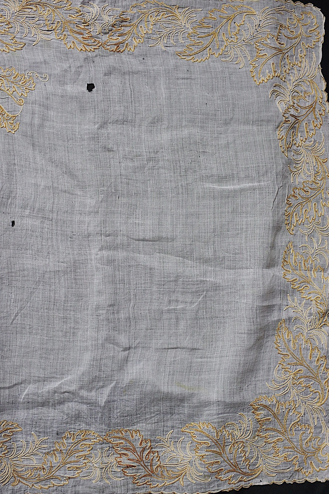 アンティークレース dentelle ancienne-antique lace 刺繍ハンカチlot 素材用 .FR a l'epoque