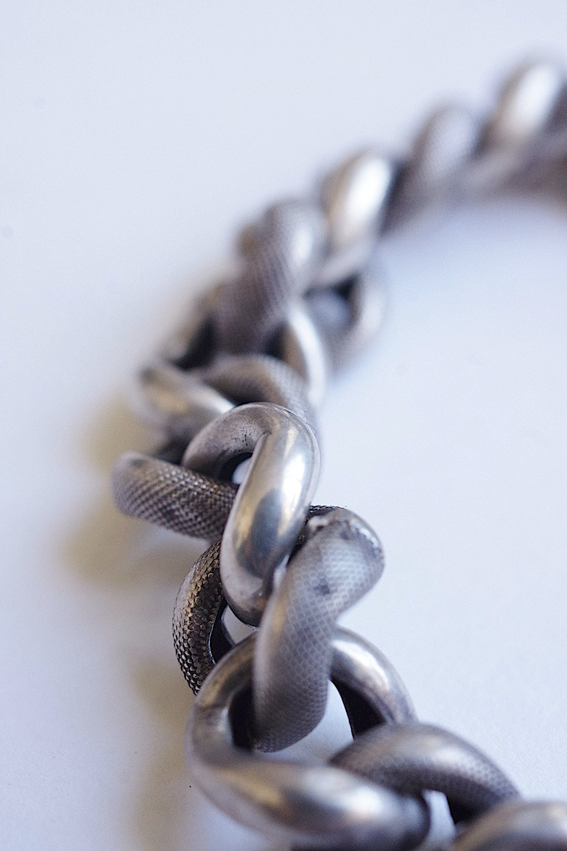 アンティークブレスレット bracelet antique シルバーチェーンブレスレット .FR a l'epoque