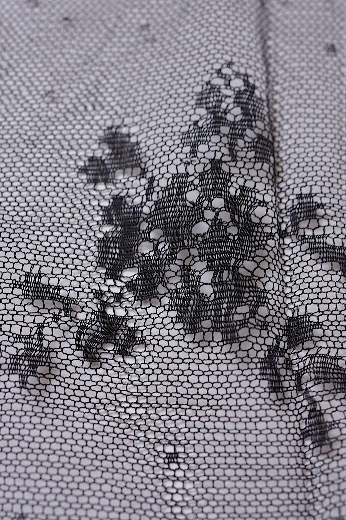 アンティークレース dentelle ancienne くろレース 2本 .FR a l'epoque