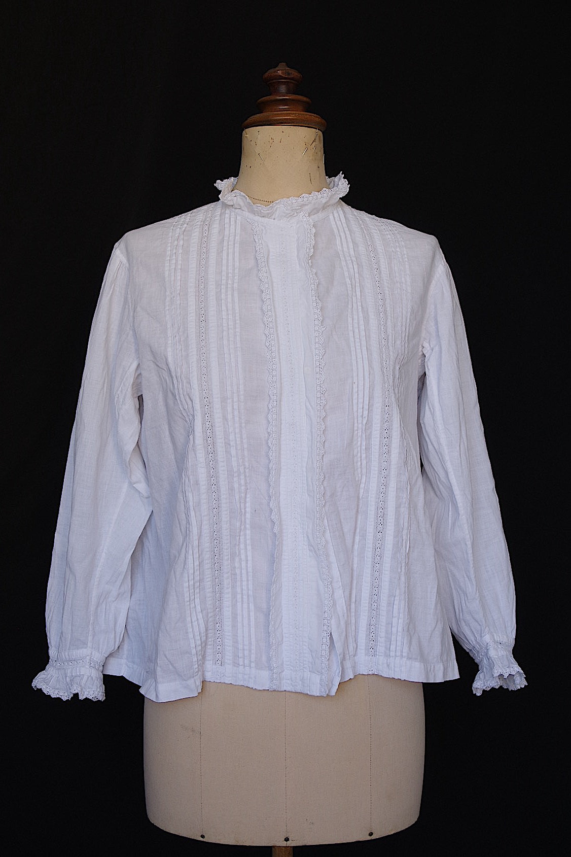 アンティークレースブラウス vêtement antique  blouse2 .FR a l'epoque