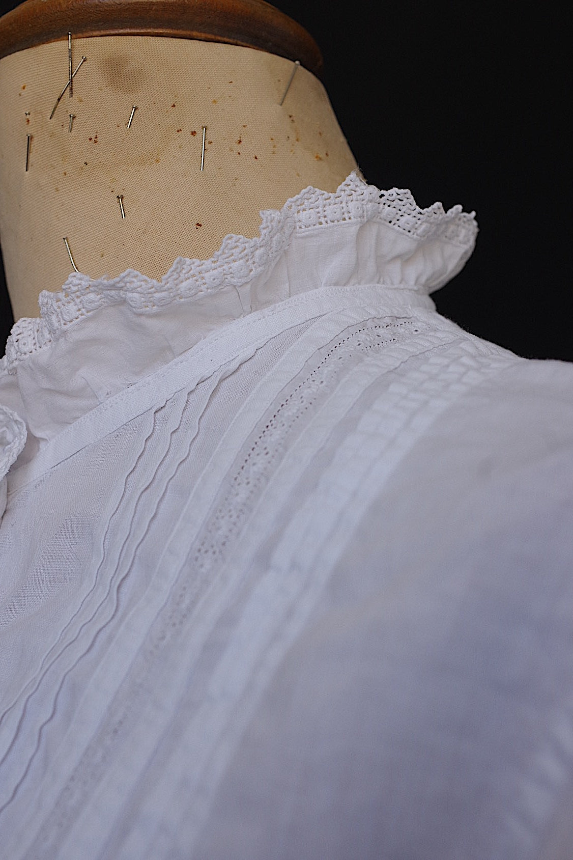 アンティークレースブラウス vêtement antique blouse2 .FR a l'epoque