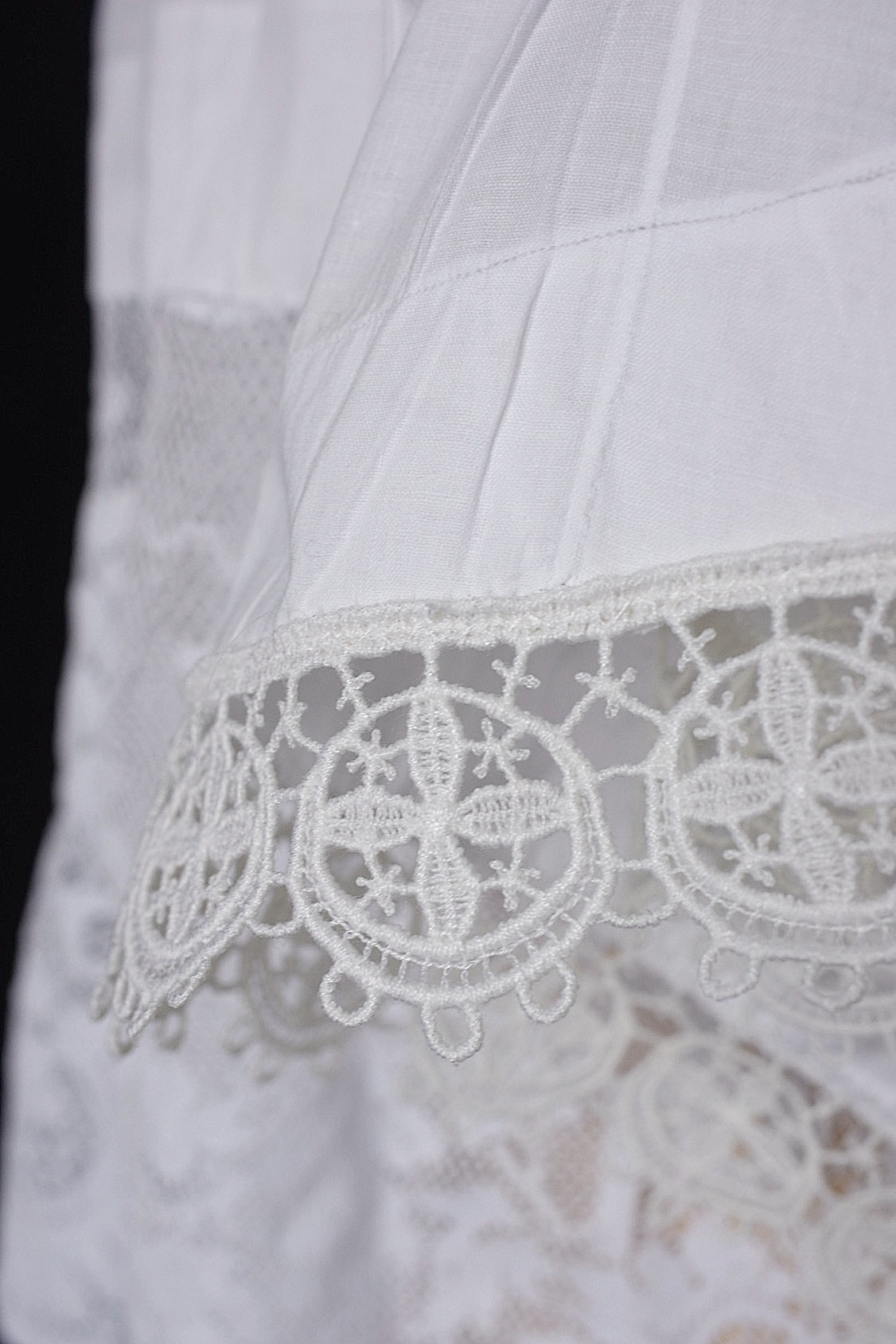 アンティークチュニック antique vêtement  surplis .FR a l'epoque