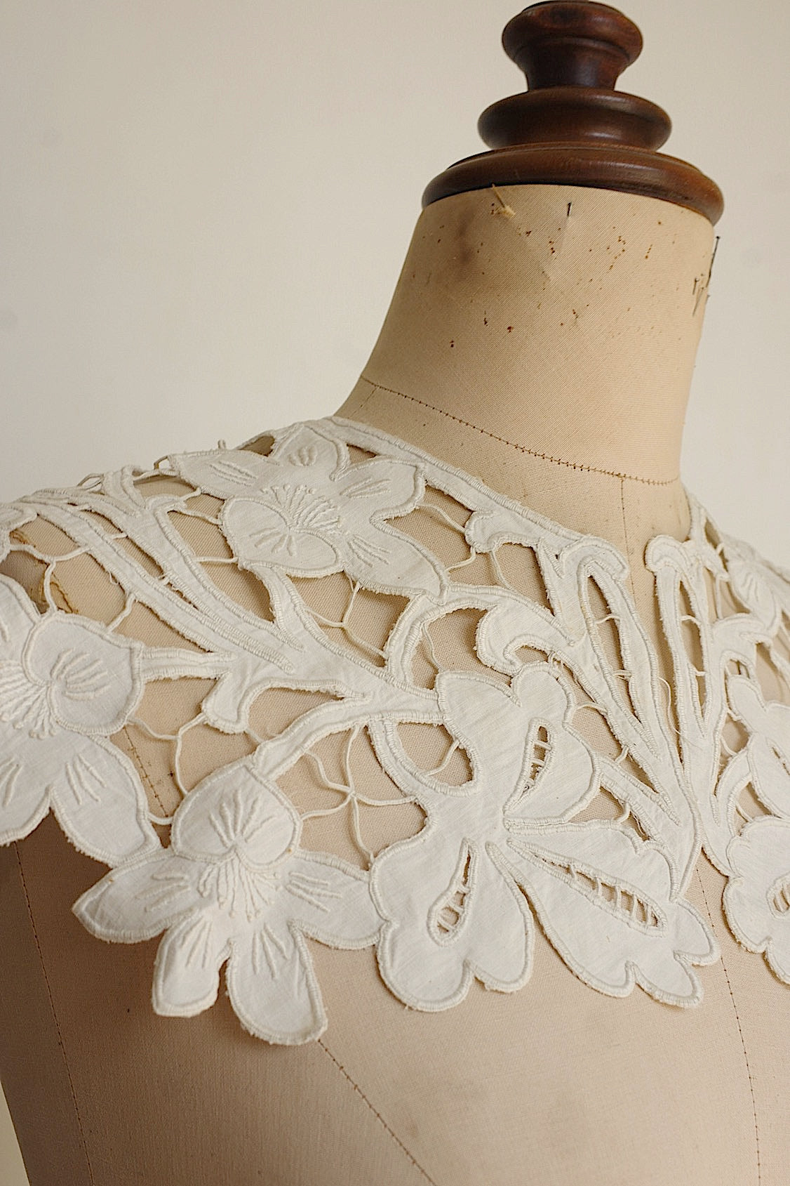 アンティークレース dentelle ancienne つけ襟2 .FR a l'epoque