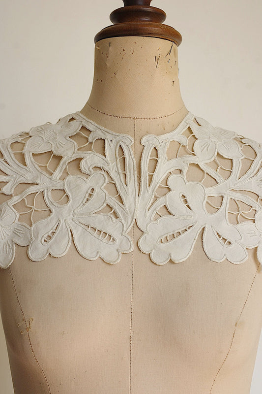 アンティークレース dentelle ancienne つけ襟2 .FR a l'epoque