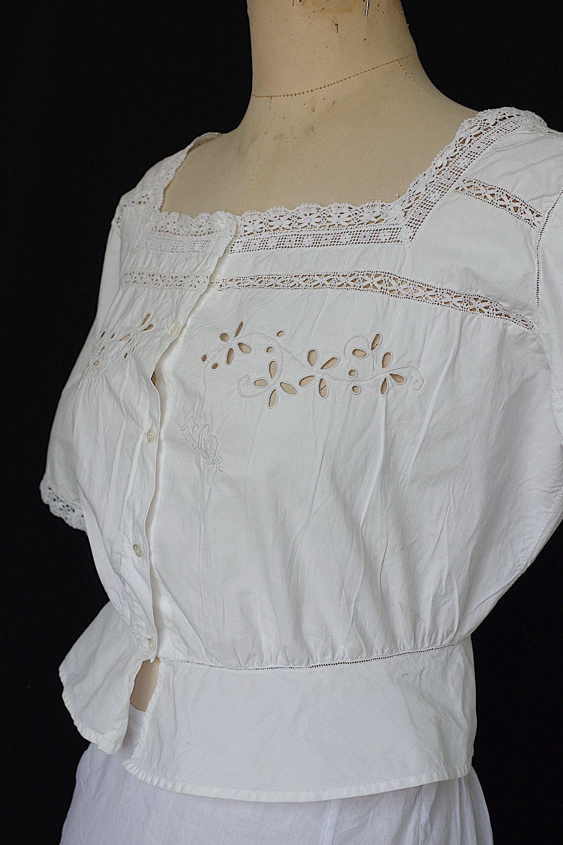 アンティークトップ vêtement antique cache corset .FR a l'epoque