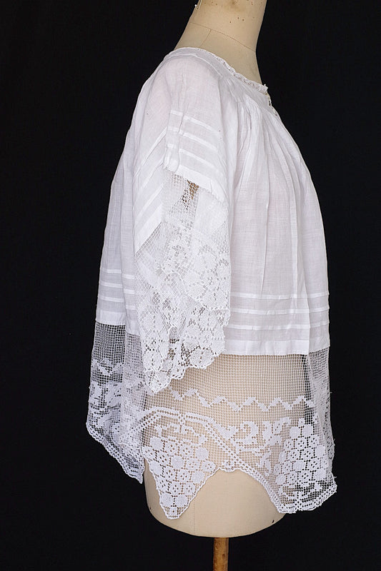 アンティークチュニック vêtement antique surplis .FR a l'epoque