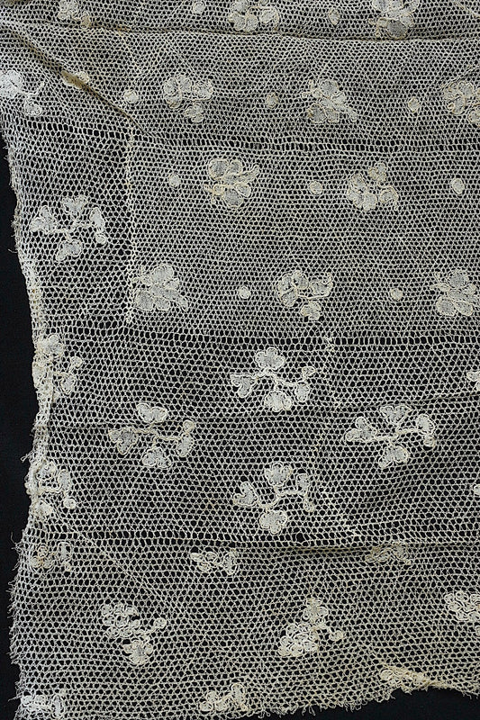 アンティークレース dentelle ancienne ハギレ 240cm .FR a l'epoque