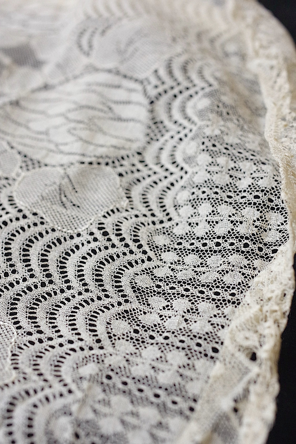 アンティークレース dentelle ancienne レースハギレ 1 .FR a l'epoque