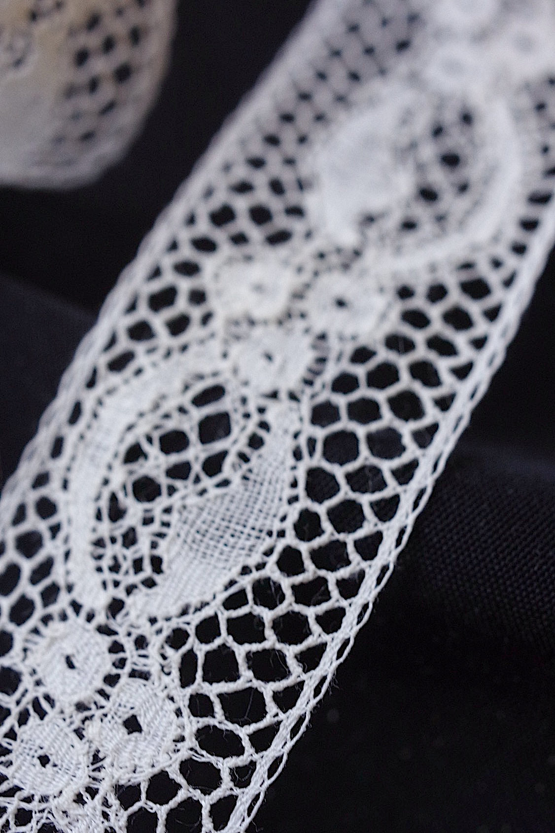 アンティークレース dentelle ancienne 1110cm .FR a l'epoque