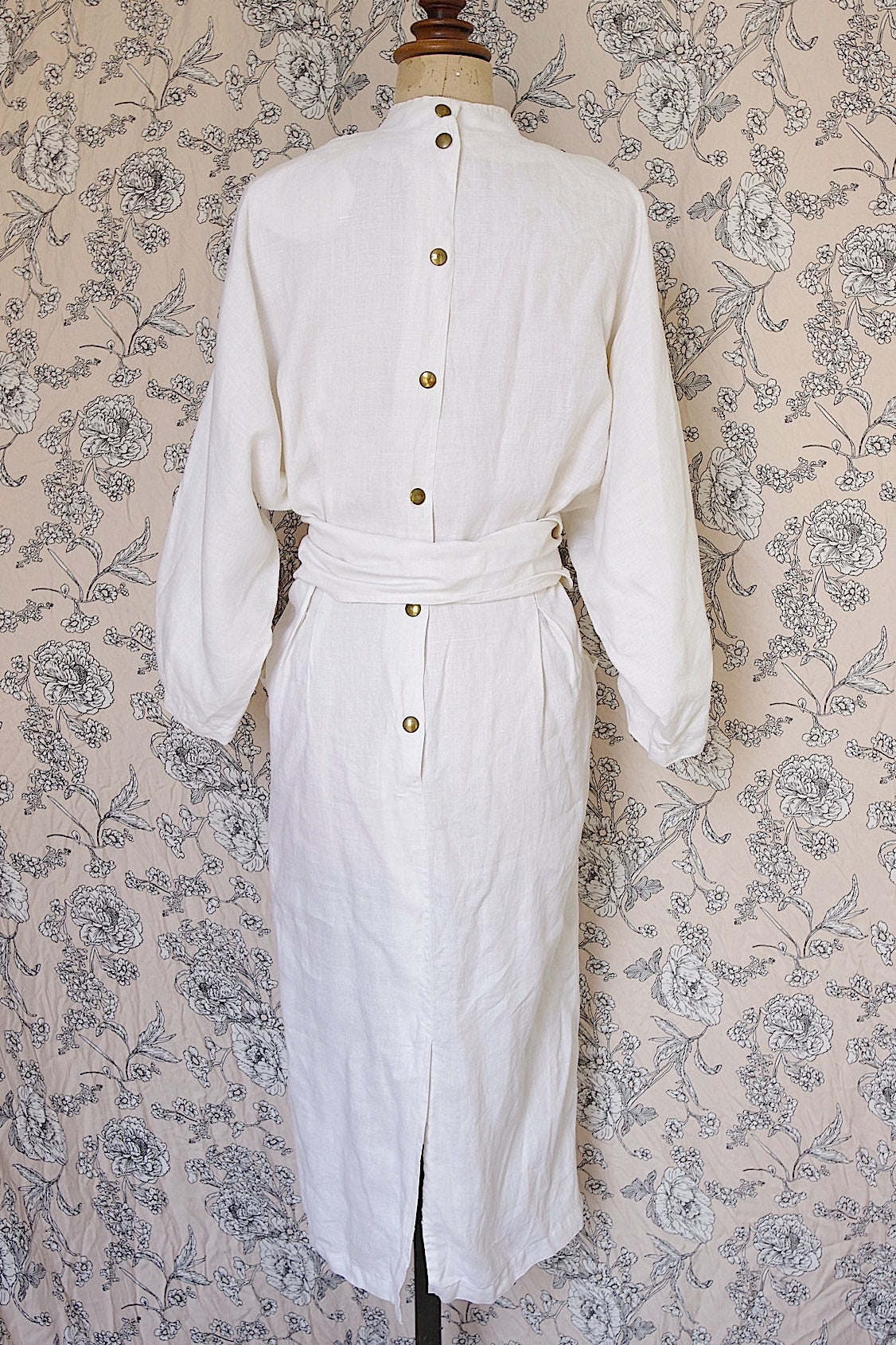 ヴィンテージリネンワンピース vêtement vintage .FR a l'epoque