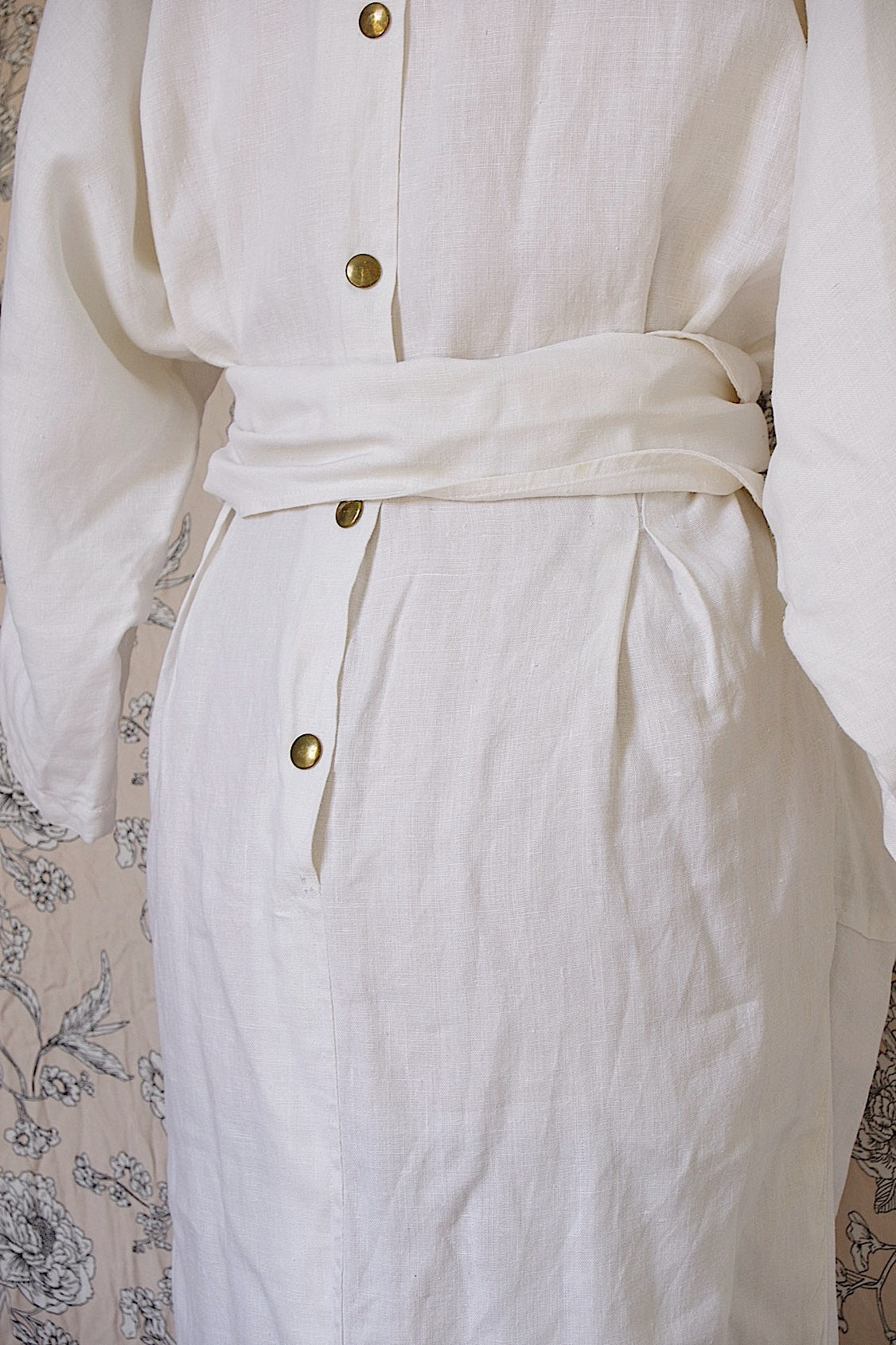 ヴィンテージリネンワンピース vêtement vintage .FR a l'epoque