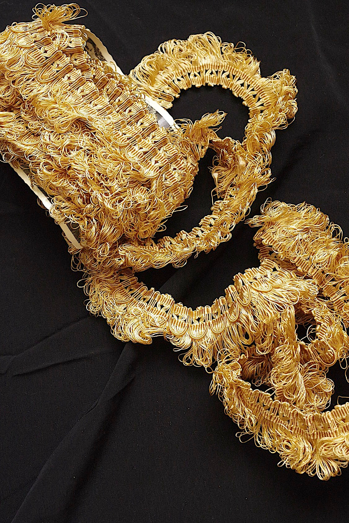 アンティークレース dentelle ancienne フリンジ 350cm .FR a l'epoque