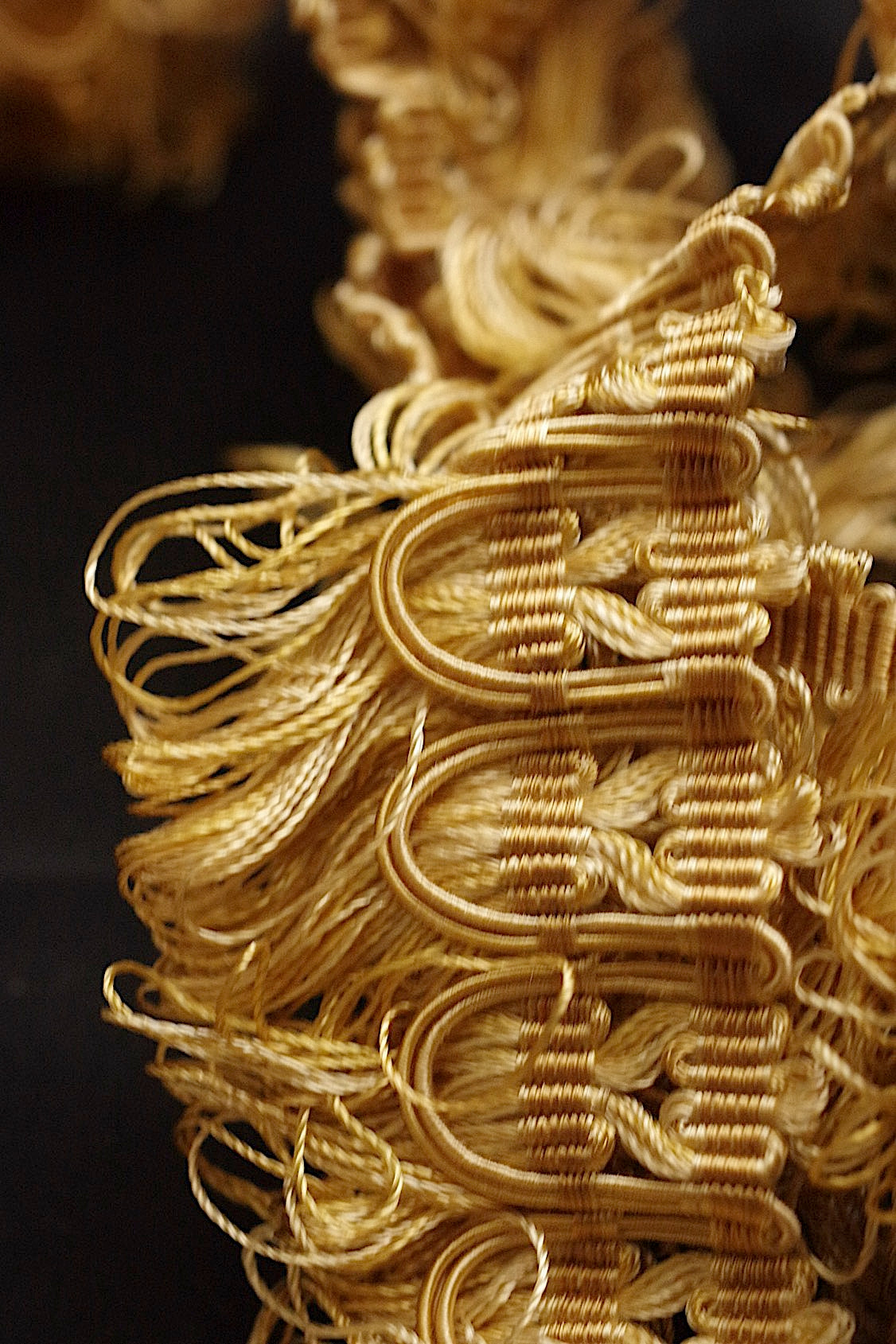 アンティークレース dentelle ancienne フリンジ 350cm .FR a l'epoque