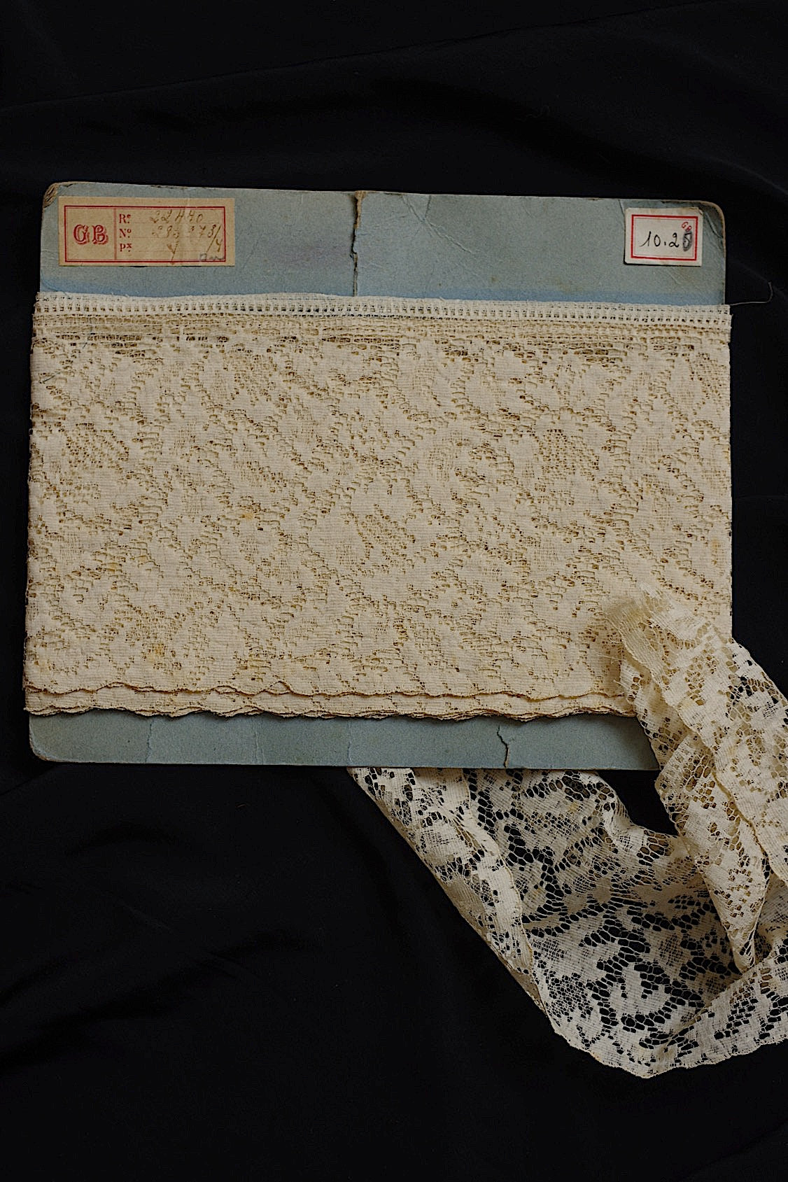 アンティークレース dentelle ancienne 620cm .FR a l'epoque