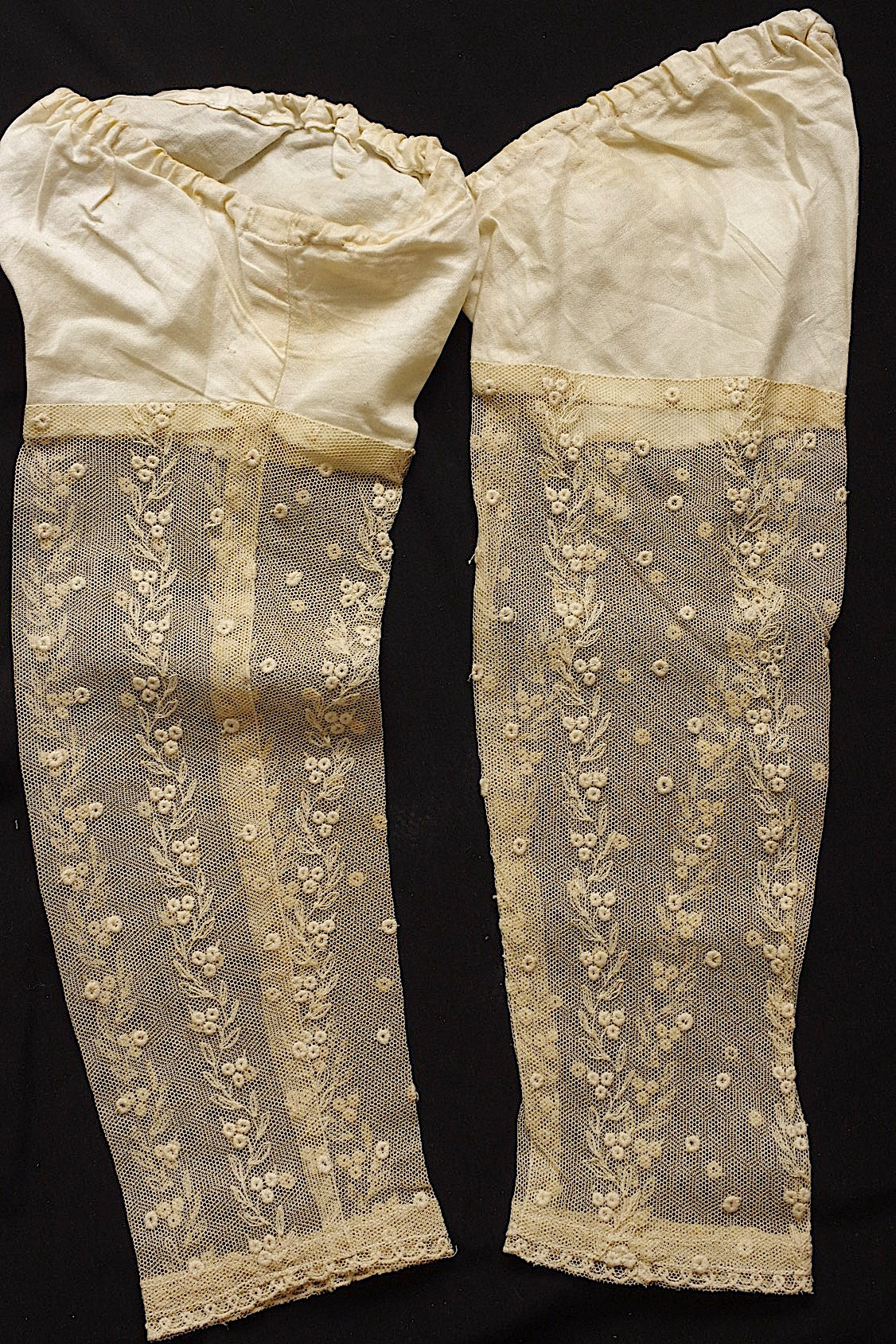 アンティークレース dentelle ancienne 袖 .FR a l'epoque