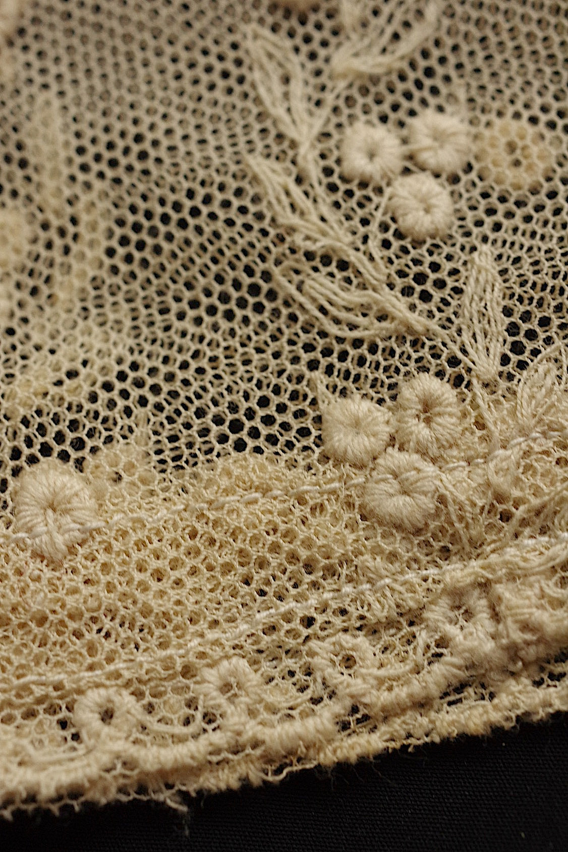 アンティークレース dentelle ancienne 袖 .FR a l'epoque