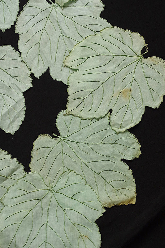 アンティークレース dentelle ancienne 葉っぱ napperon .FR a l'epoque