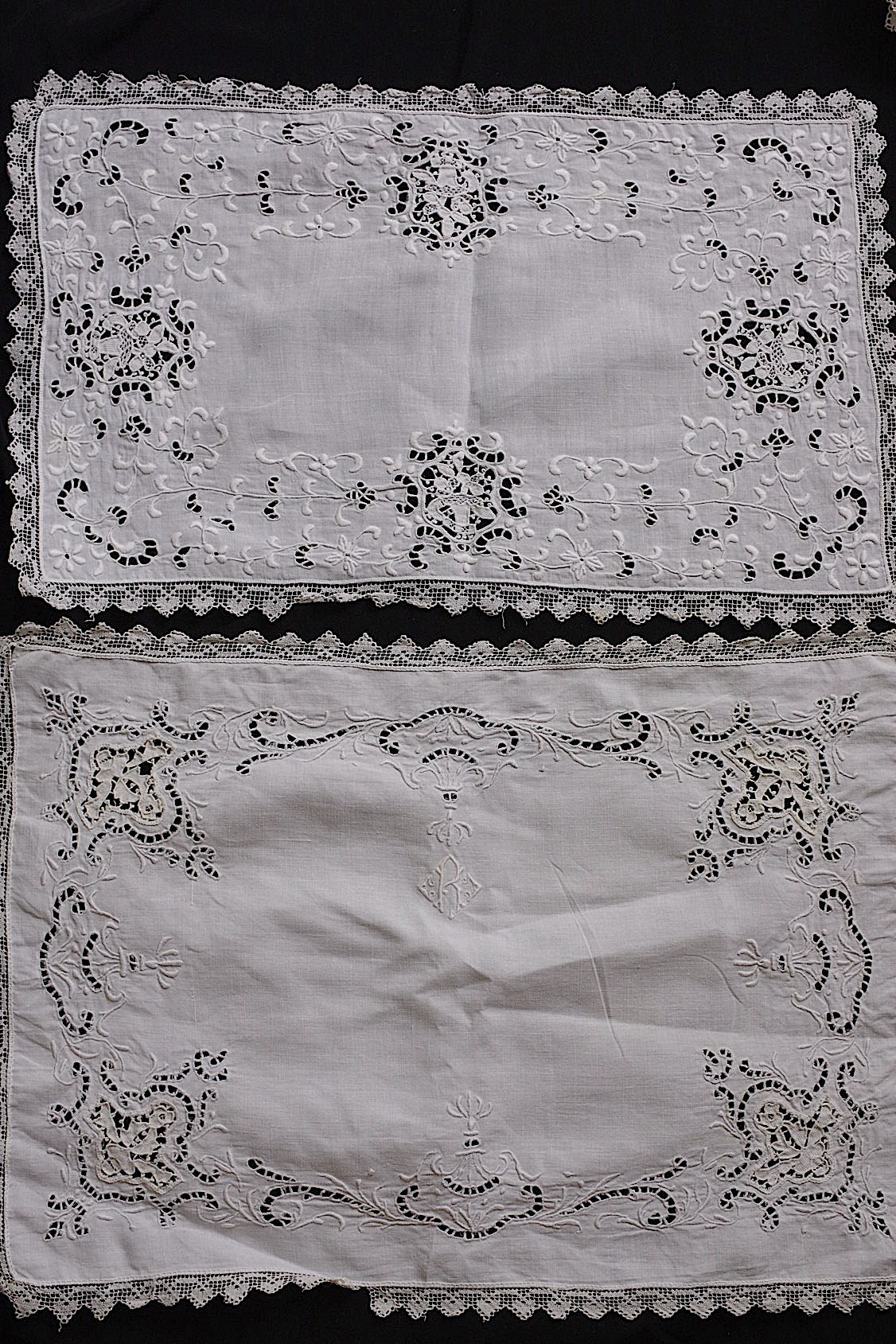 アンティークレース dentelle ancienne napperon10枚+3枚 .FR a l'epoque