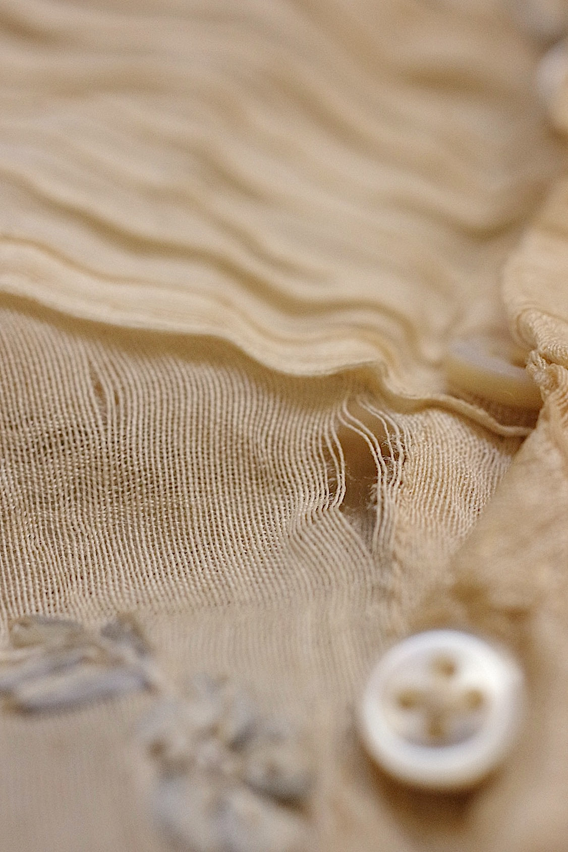 アンティークブラウス vêtement antique 少女サイズブラウス3枚 素材用lots 2 .FR a l'epoque