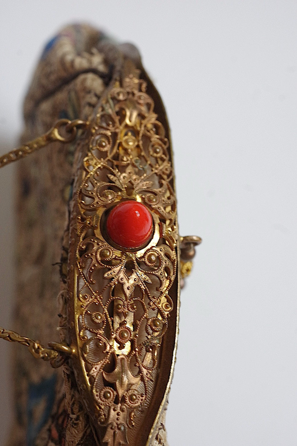 アンティークバッグ petit sac antique シノワズリー刺繍 .FR a l'epoque