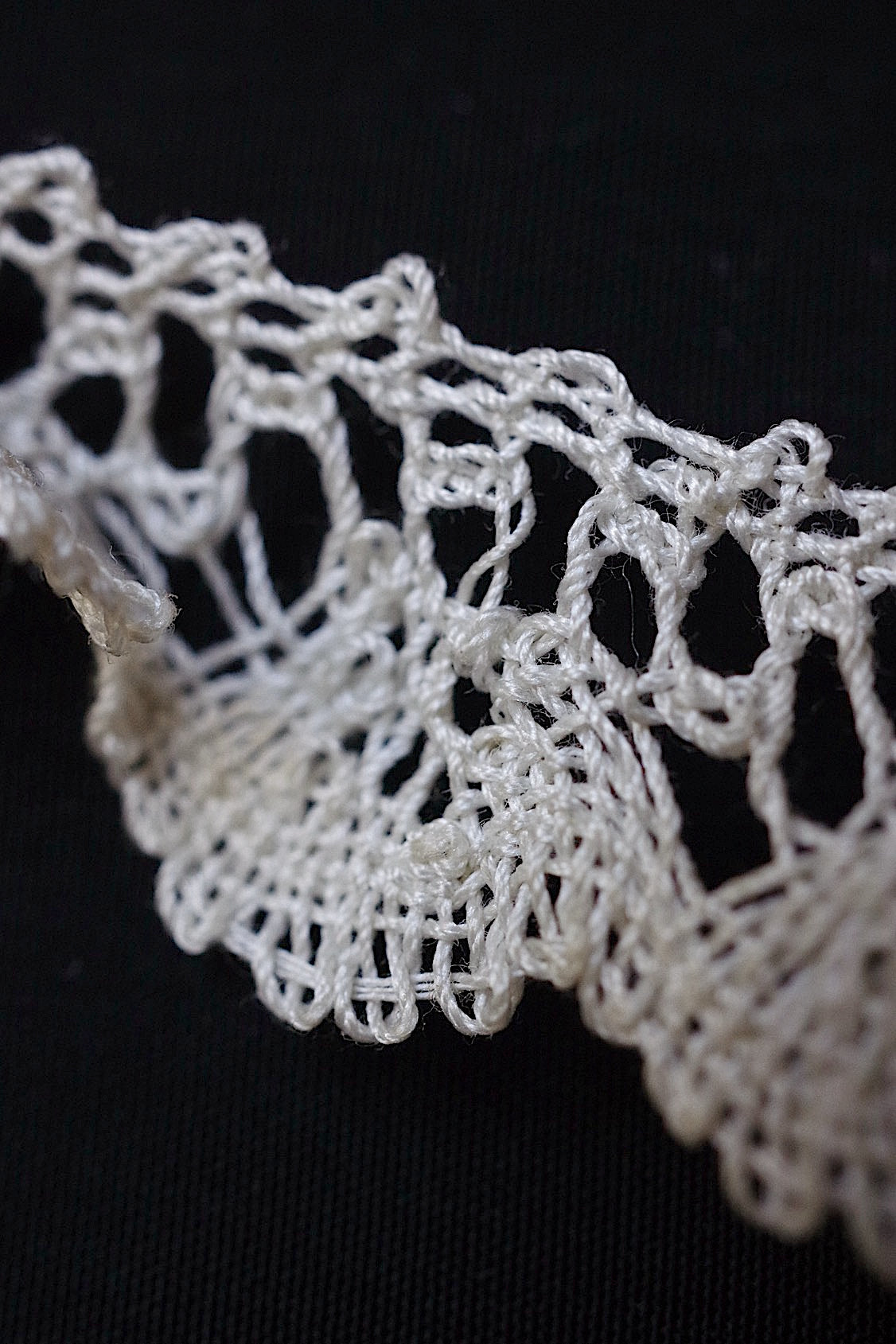 アンティークレース dentelle ancienne ボビンレース790cm .FR a l'epoque