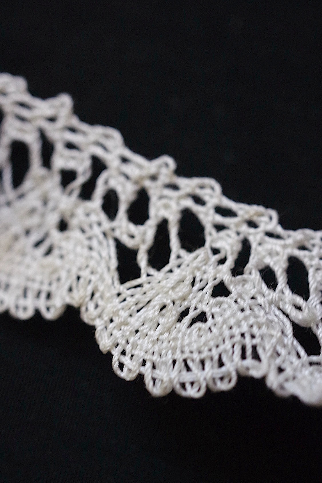 アンティークレース dentelle ancienne ボビンレース790cm .FR a l'epoque