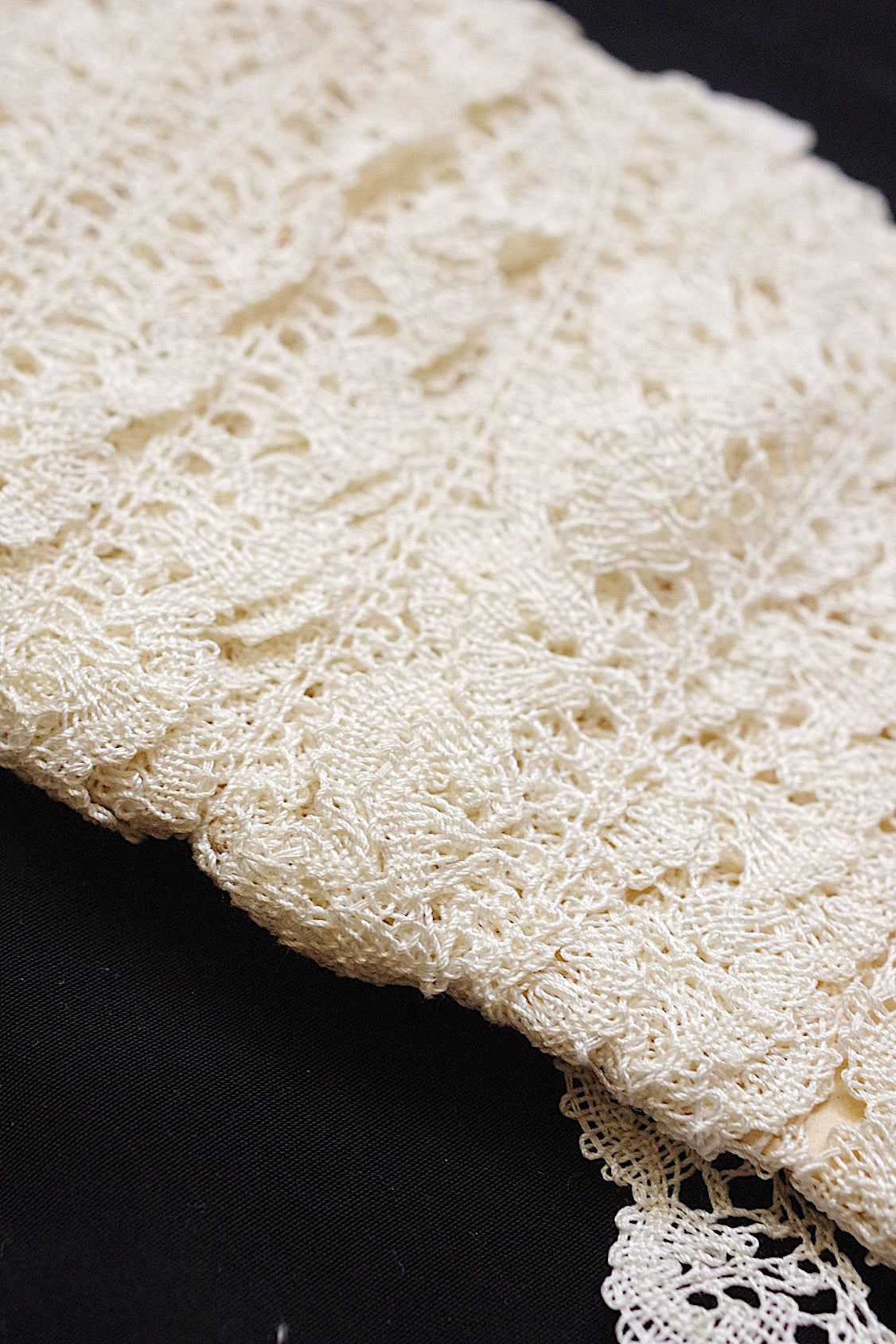 アンティークレース dentelle ancienne ボビンレース790cm .FR a l'epoque