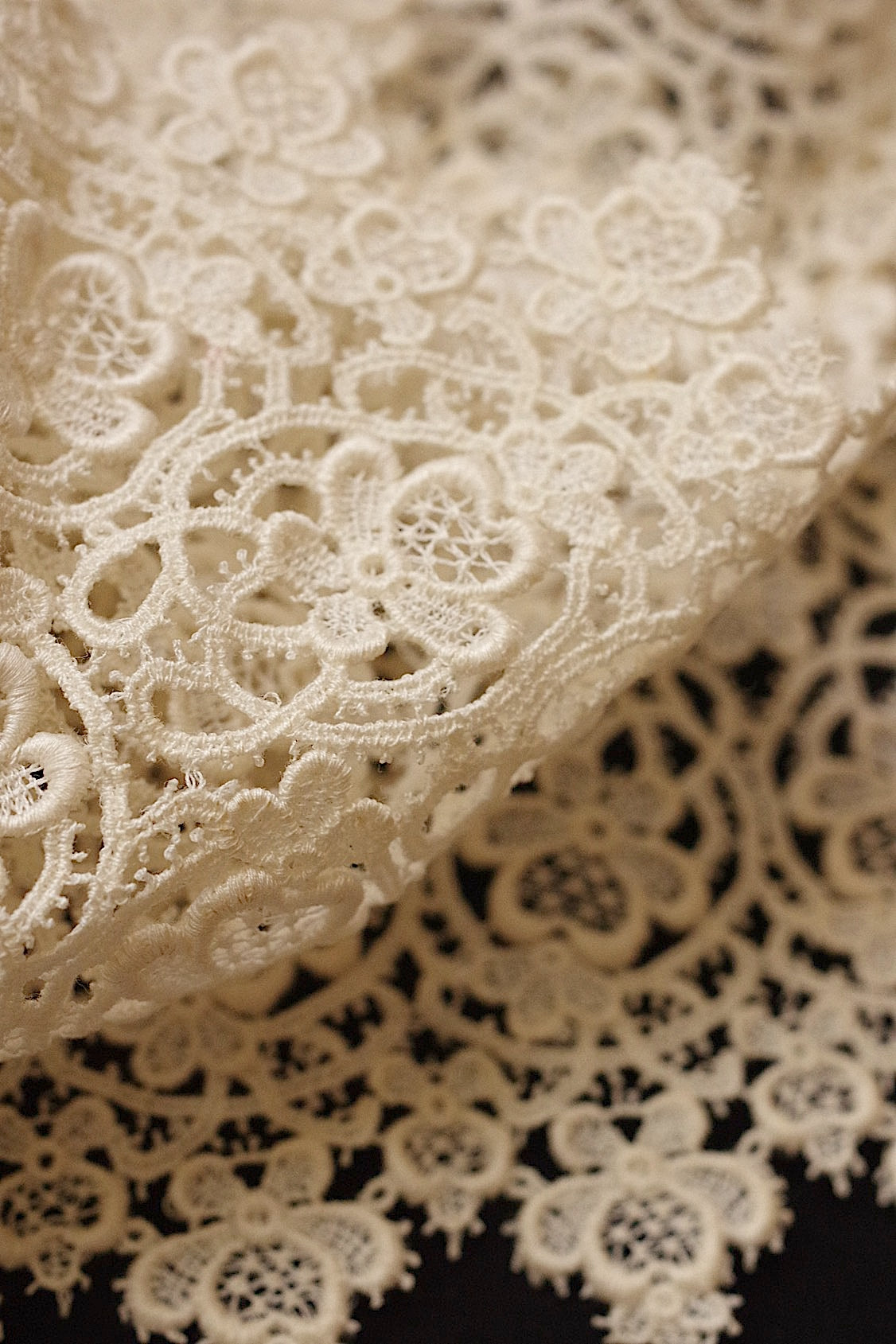 ヴィンテージレース dentelle vintage 180cm 300cm 幅違い .FR a l'epoque