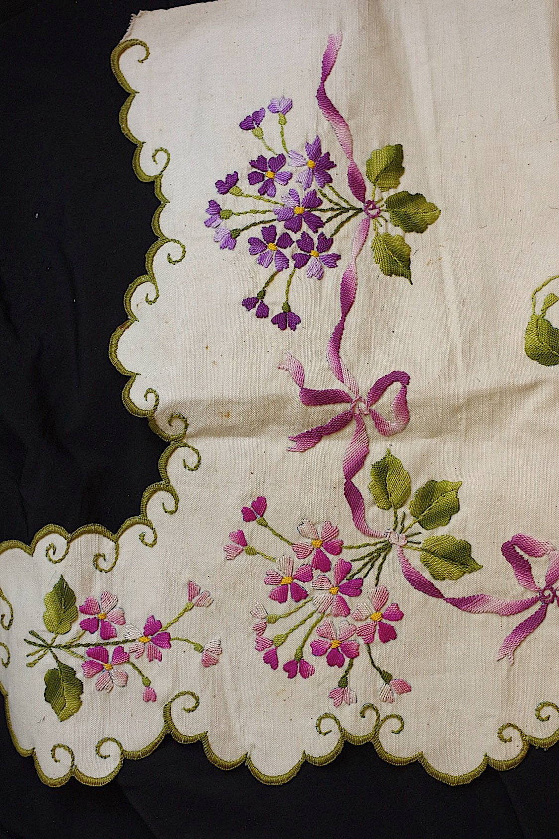 アンティーククロス linge de maison 刺繍 インテリア生地 .FR a l'epoque