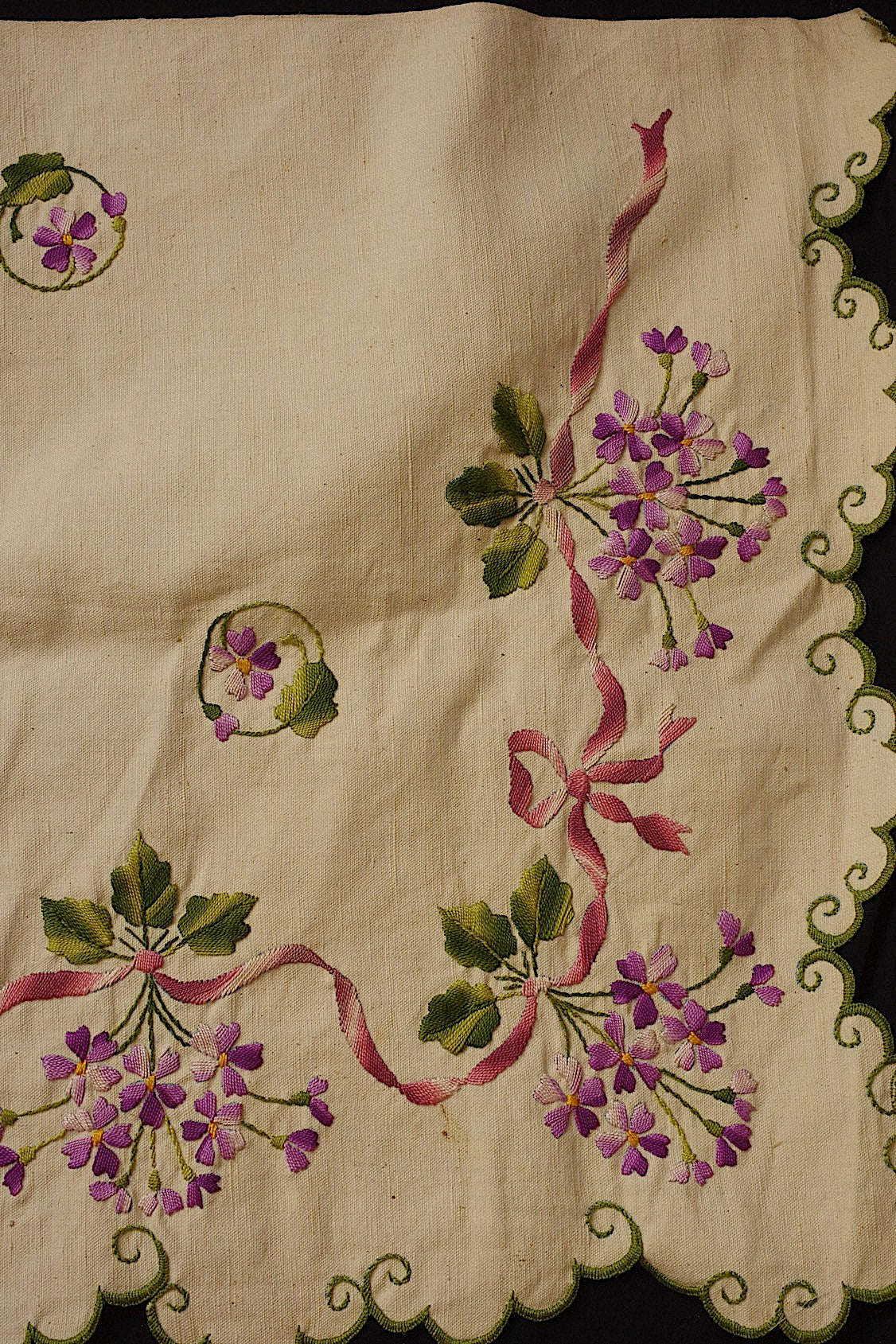 アンティーククロス linge de maison 刺繍 インテリア生地 .FR a l'epoque