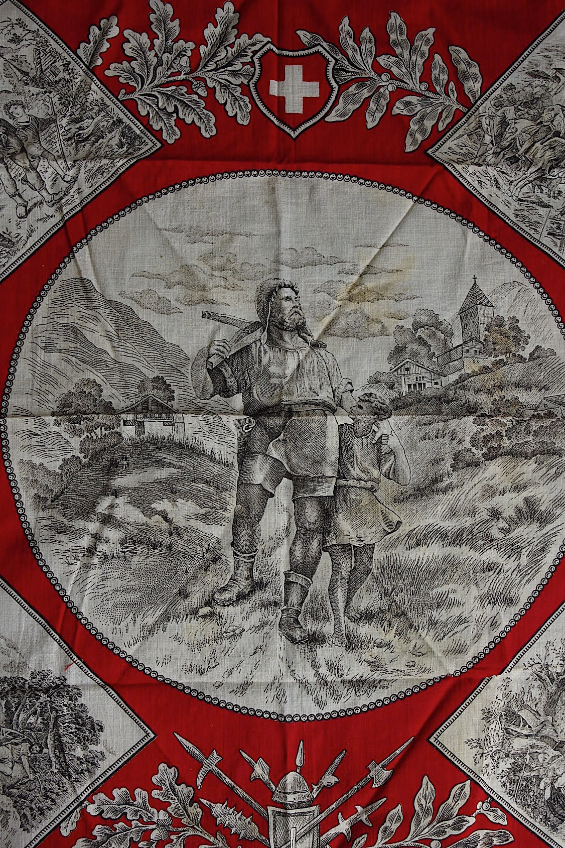 アンティークバンダナ fichu antique スイス .FR a l'epoque