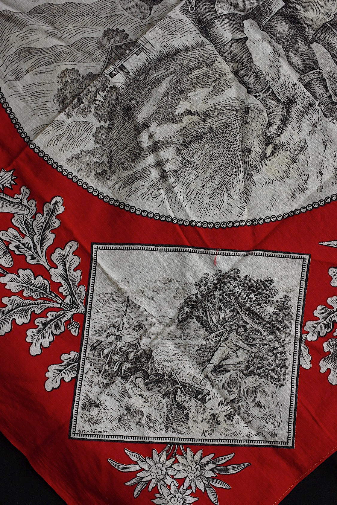 アンティークバンダナ fichu antique スイス .FR a l'epoque