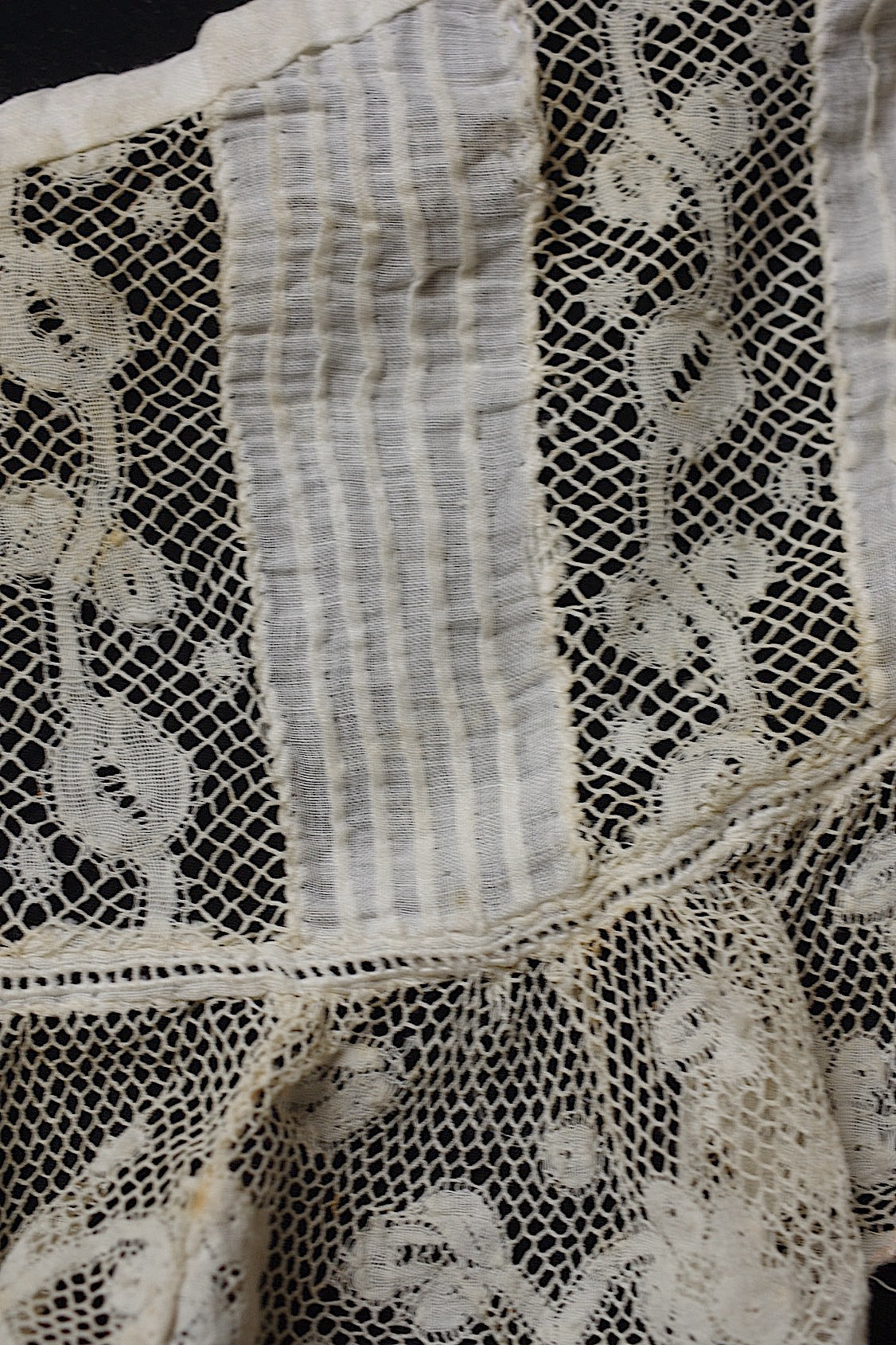 アンティークレース 襟3つ/dentelle ancienne/antique lace .FR a l'epoque