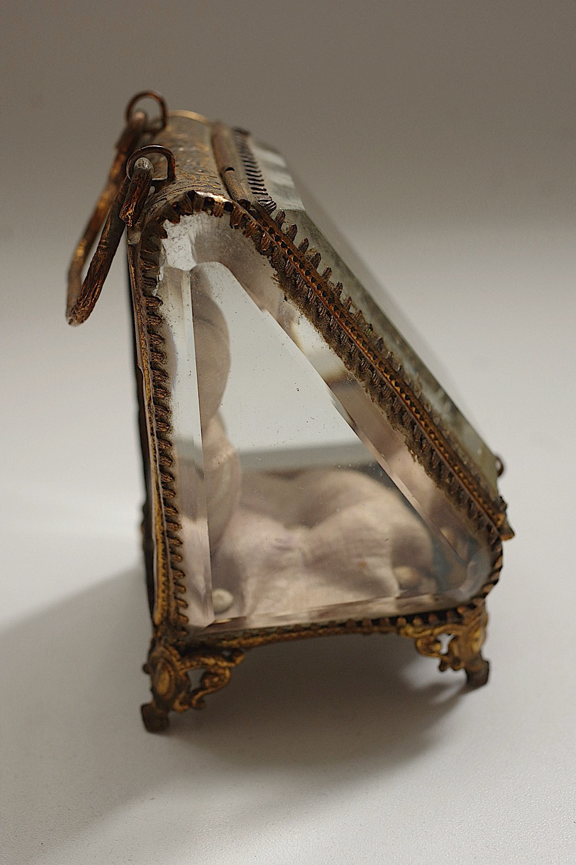 アンティークガラスケース/Porte-montre antique .FR a l'epoque