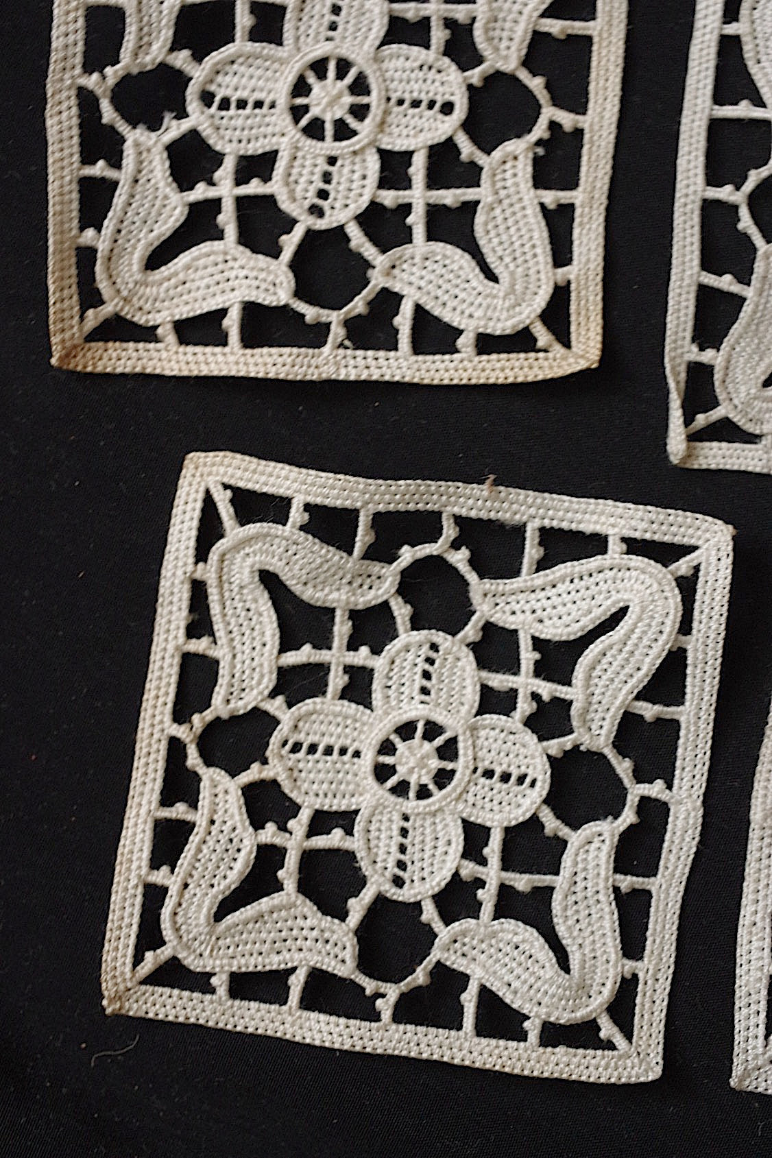 アンティークレースモチーフlots1/dentelle ancienne/antique lace .FR a l'epoque