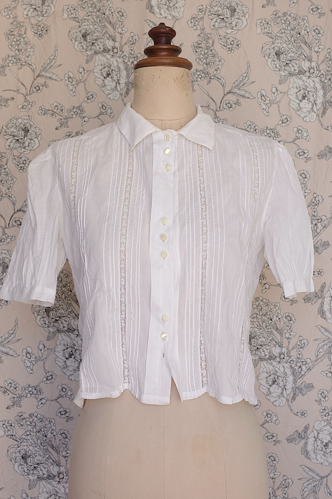 アンティークブラウス3/vêtement ancien/antique  blouse .FR a l'epoque