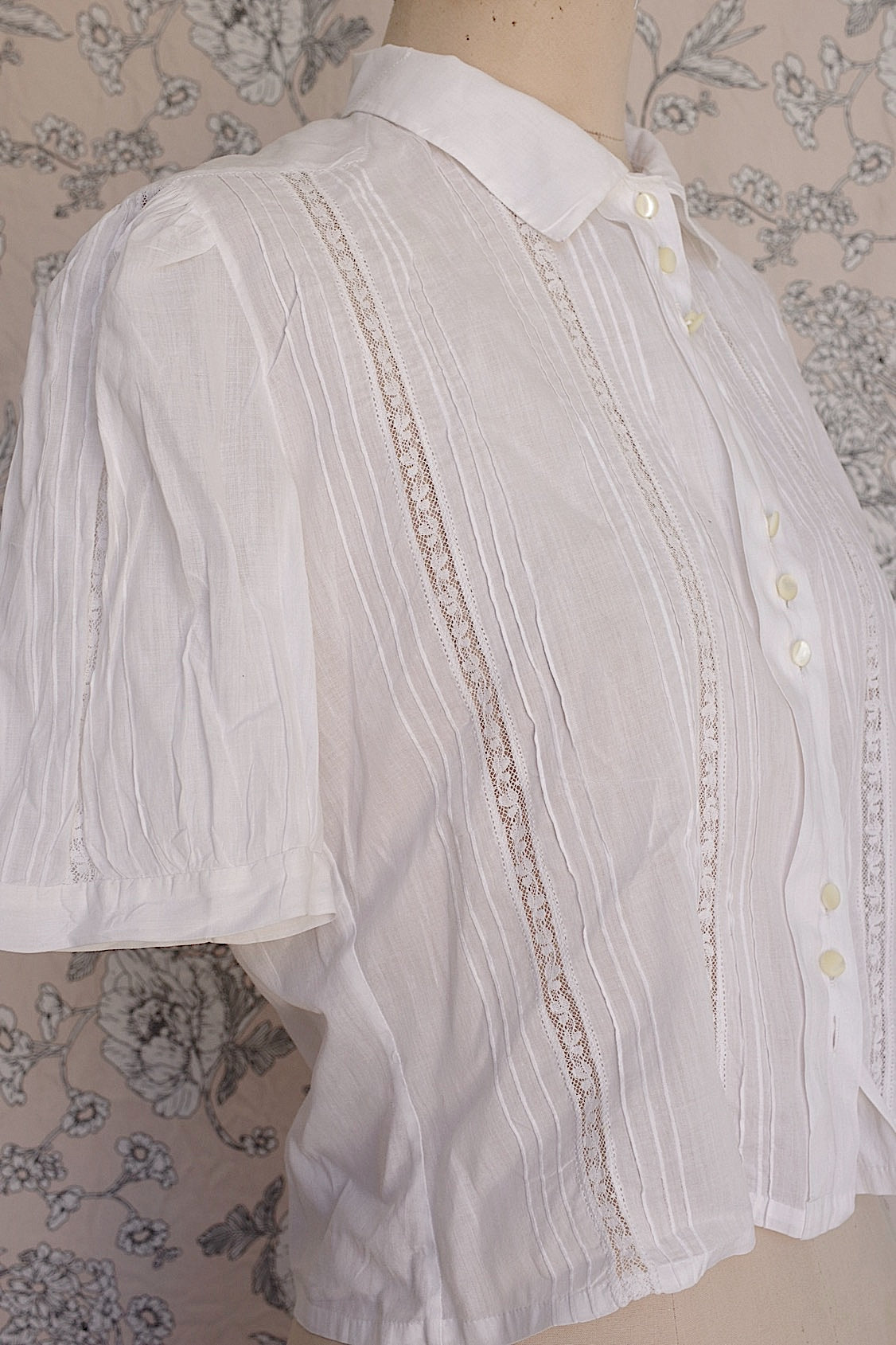 アンティークブラウス3/vêtement ancien/antique blouse .FR a l'epoque