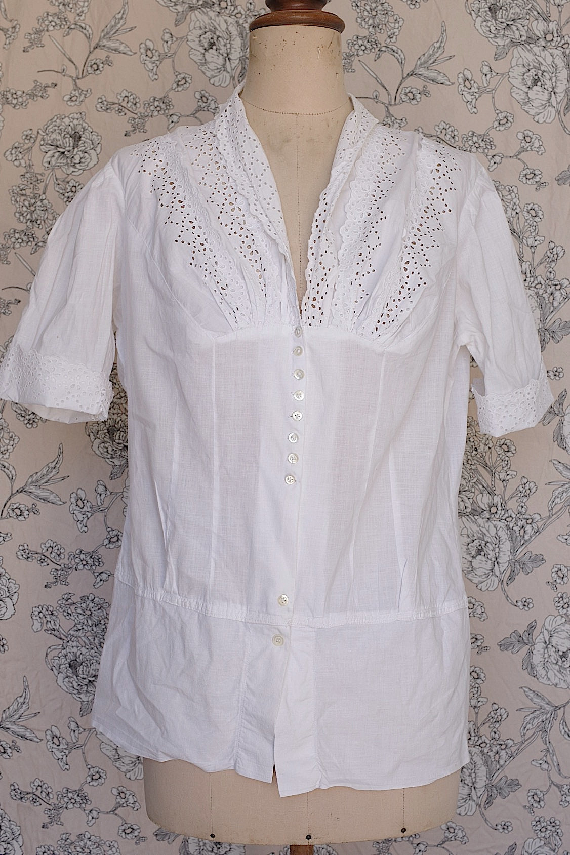 アンティークブラウス5/vêtement ancien/antique blouse .FR a l'epoque