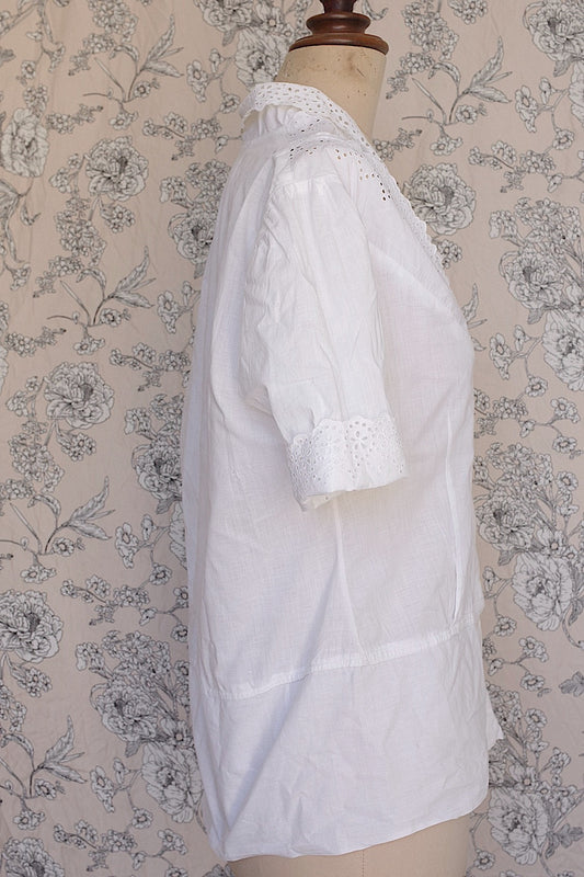 アンティークブラウス5/vêtement ancien/antique blouse .FR a l'epoque