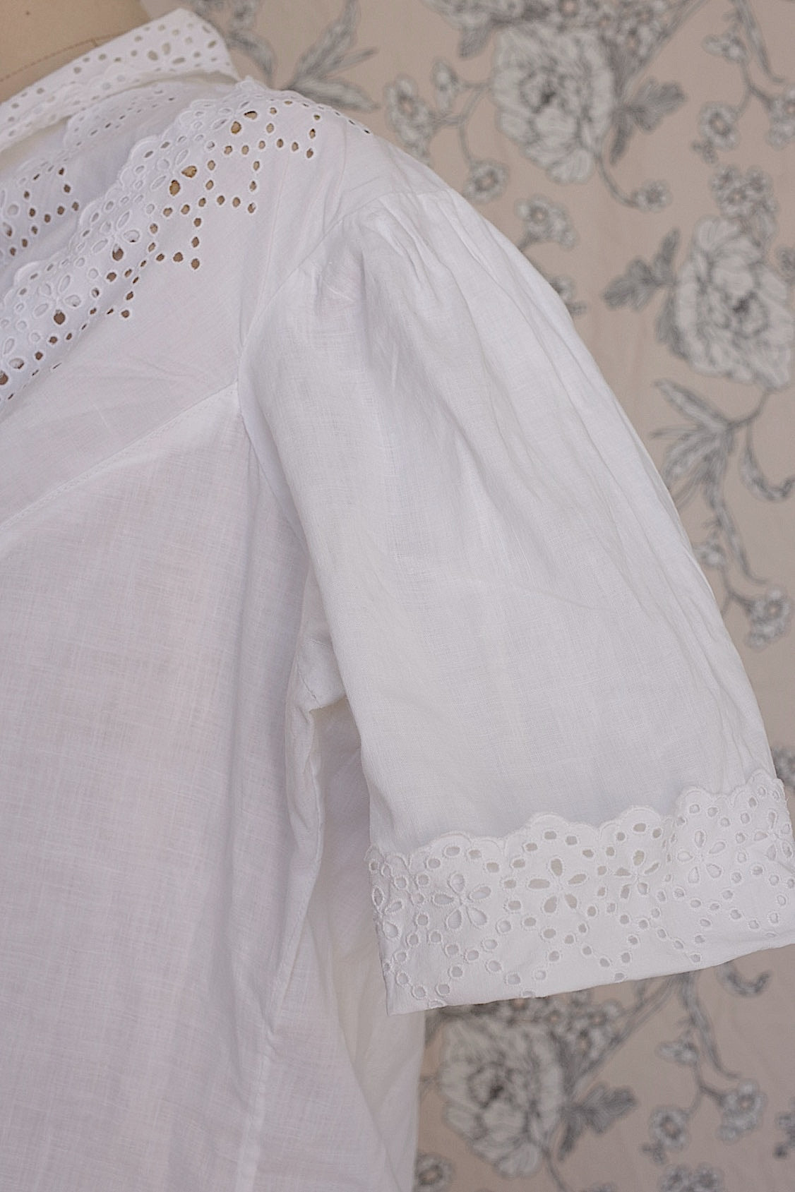 アンティークブラウス5/vêtement ancien/antique blouse .FR a l'epoque