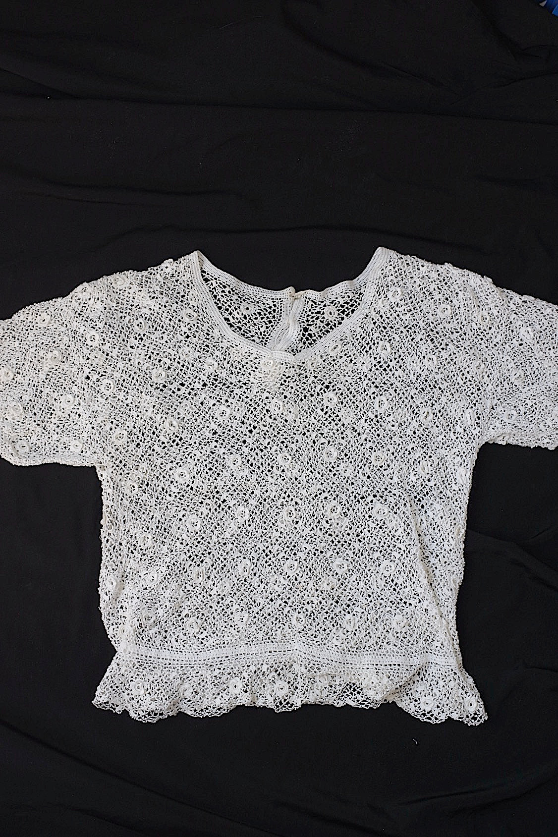 アンティークトップ 少女サイズ/vêtement ancien/antique top .FR a l'epoque