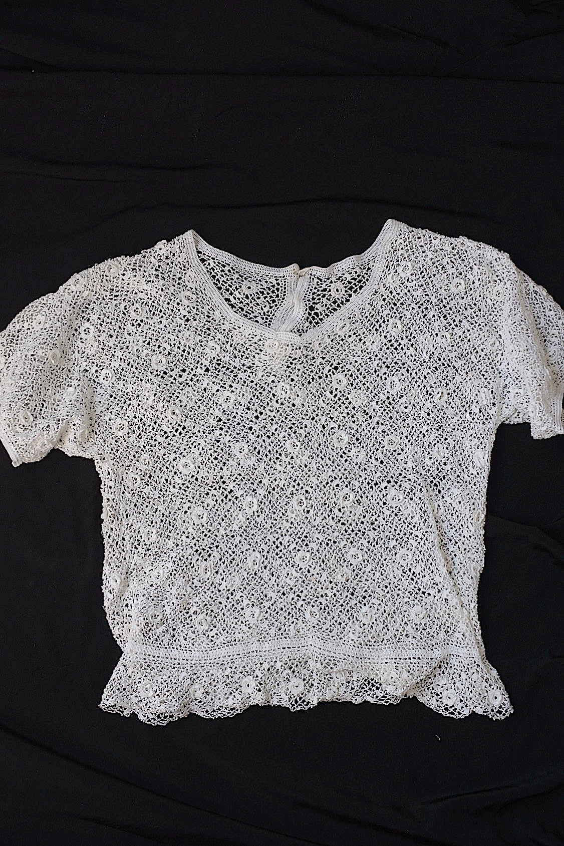 アンティークトップ 少女サイズ/vêtement ancien/antique top .FR a l'epoque