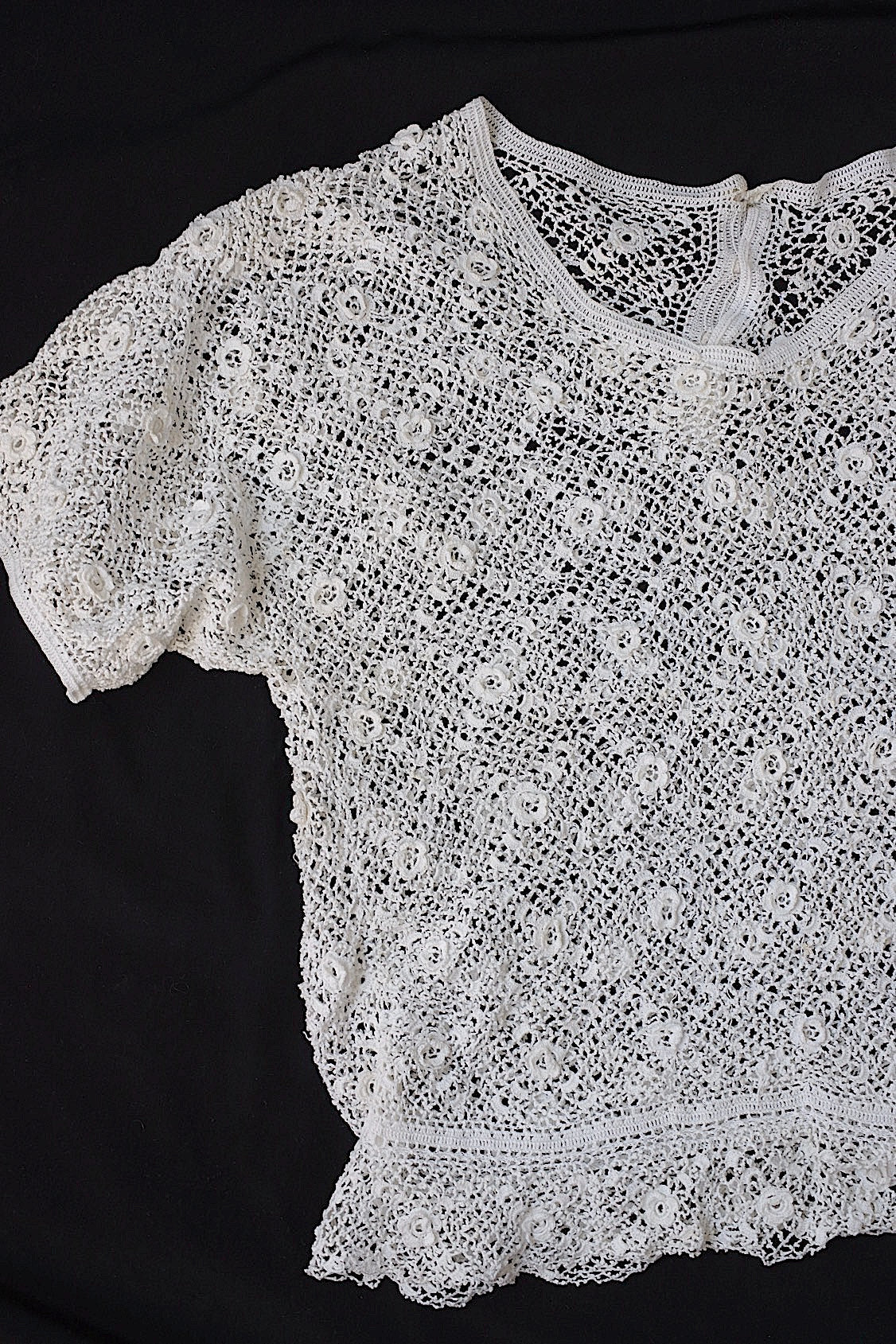 アンティークトップ 少女サイズ/vêtement ancien/antique top .FR a l'epoque