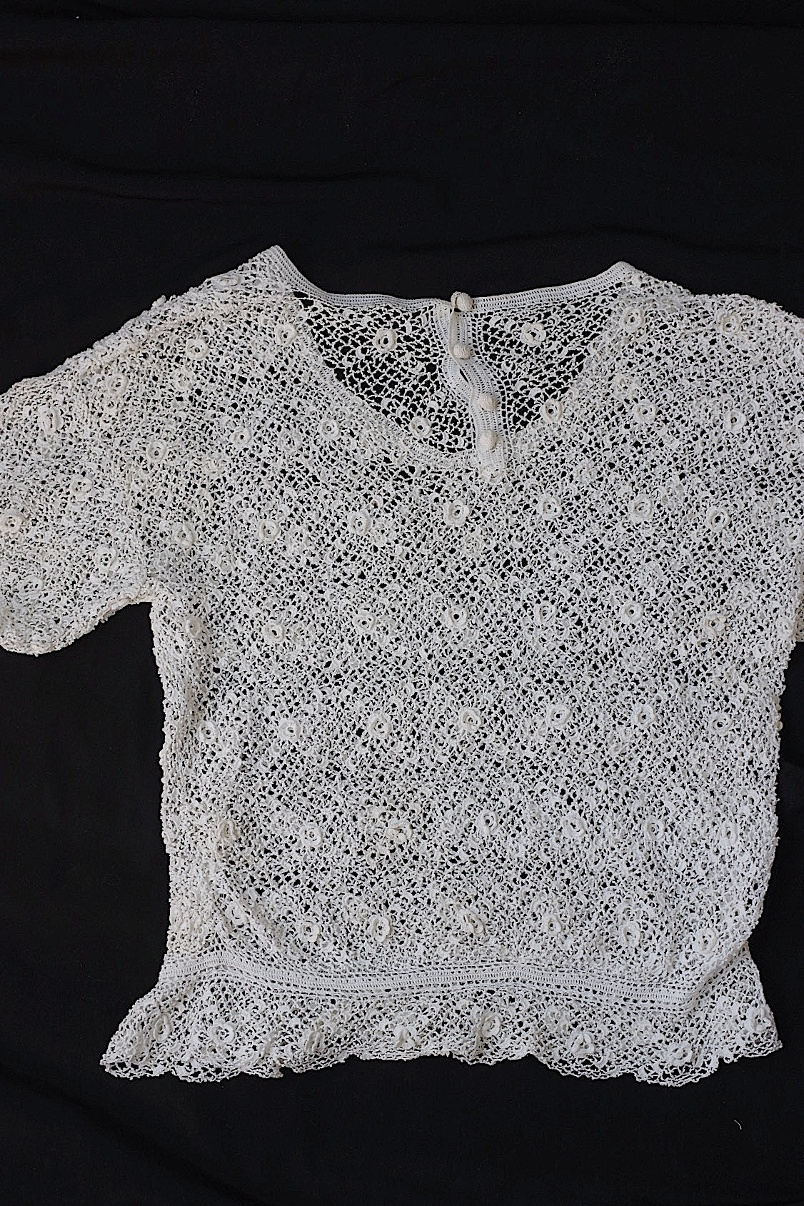 アンティークトップ 少女サイズ/vêtement ancien/antique top .FR a l'epoque