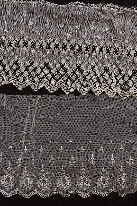 アンティークレース185cm 93cm/dentelle ancienne/antique lace .FR a l'epoque