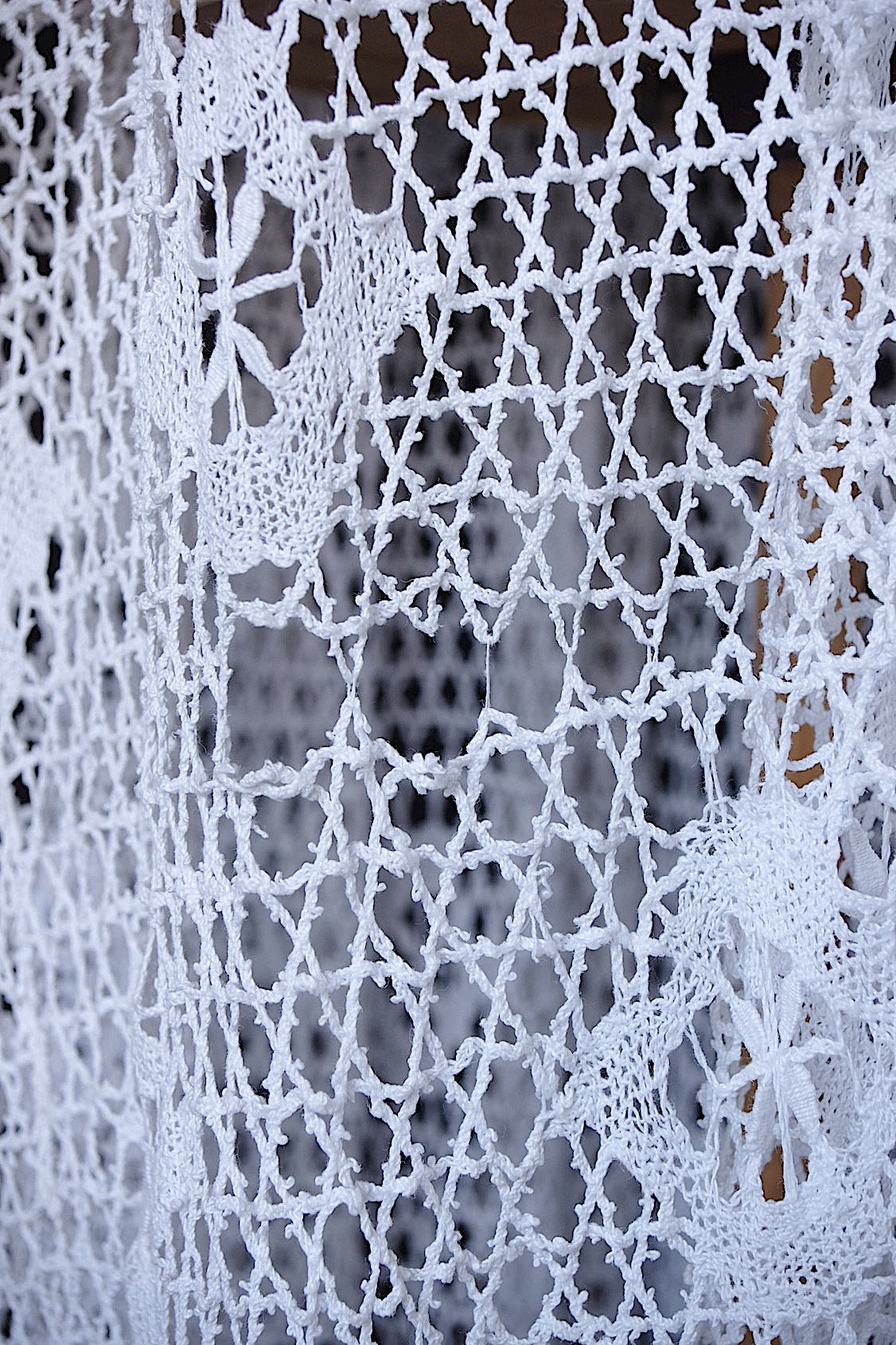 アンティーク教会チュニック1/aube antique/church tunic .FR a l'epoque