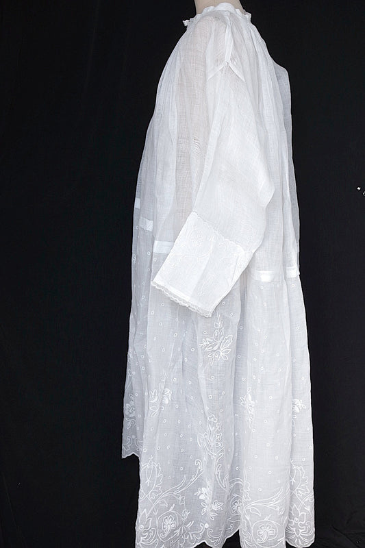 アンティーク教会チュニック3/aube antique/church tunic .FR a l'epoque